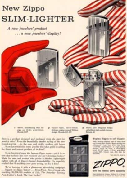 Iklan korek api zippo sebagai hadiah natal